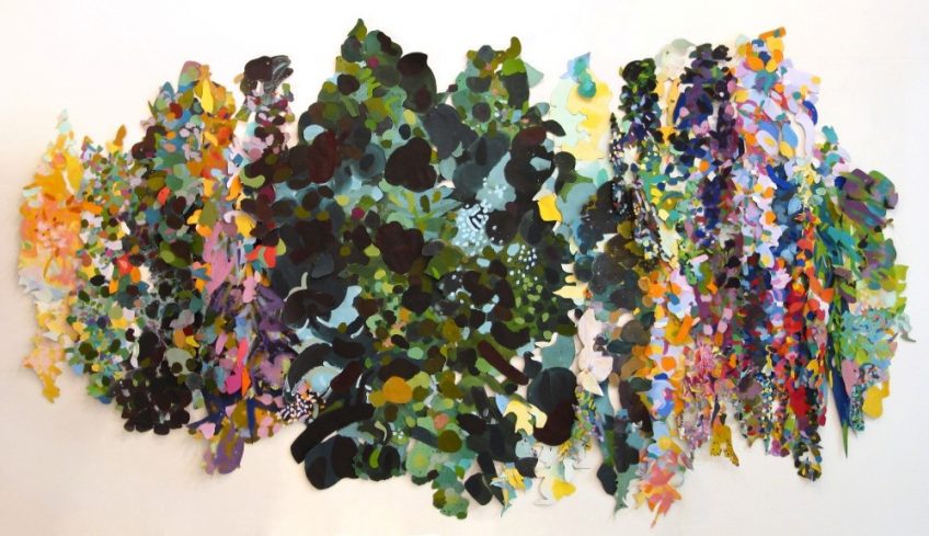 التجريد صراع اللون والفراغ تجريب الرمز وانعكاس المفهوم في التجربة التشكيلية لسامية حلبي